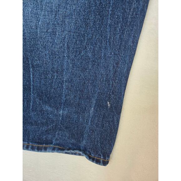 American Eagle Mens 42x32 Jeans Original Bootcut Dark Wash Denim Pants 0785 - Picture 10 of 11